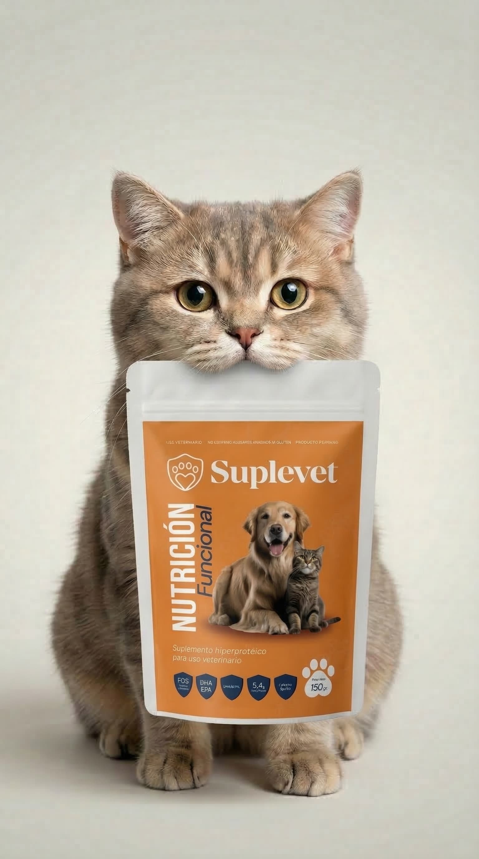 Mascota saludable acompañada de Suplevet